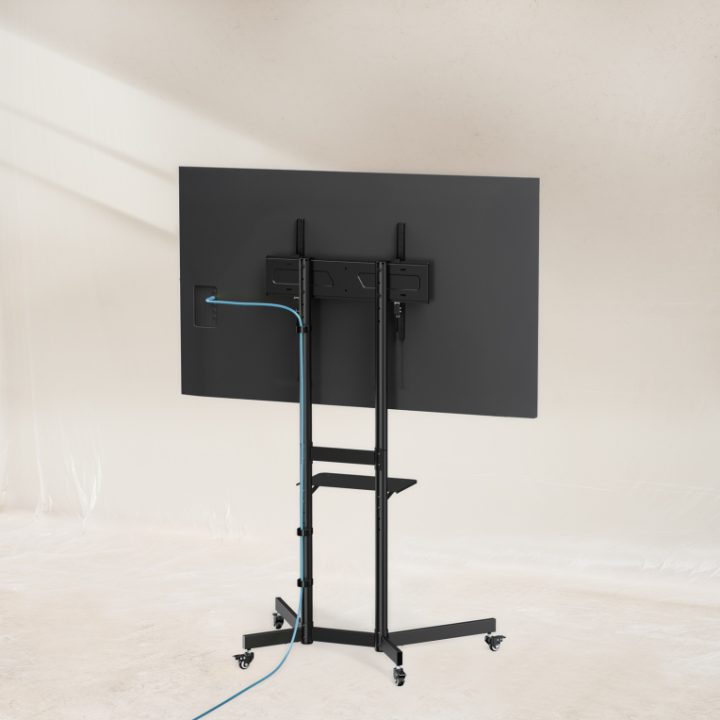 TooQ “KEFRÉN” Floor Stand with Wheels for 37”-70” Screens, Black