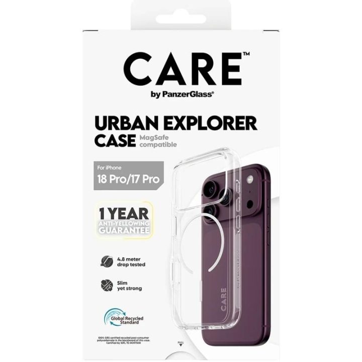 PanzerGlass CARE™ by ® Urban Explorer Case Transparent w. White…