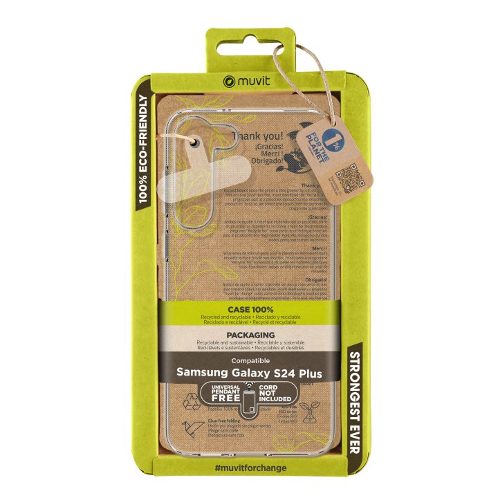 Muvit Recycletek Clear Case for Samsung Galaxy S24 Plus (MCCRS0506)