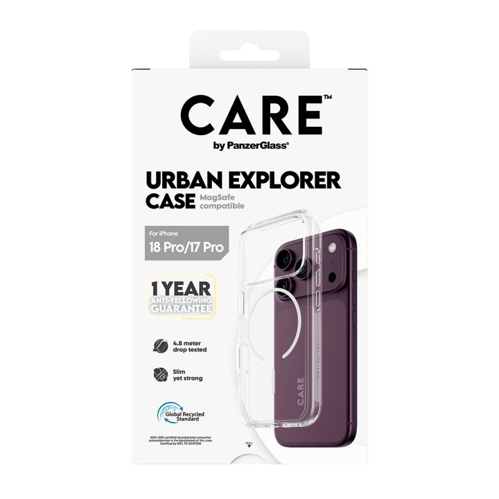 PanzerGlass CARE™ by ® Urban Explorer Case Transparent w. White…