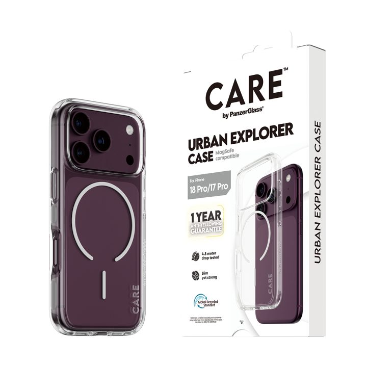 PanzerGlass CARE™ by ® Urban Explorer Case Transparent w. White…