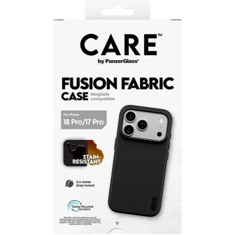 PanzerGlass CARE™ by ® Fusion Fabric Case Black w. MagSafe iPhone 18…