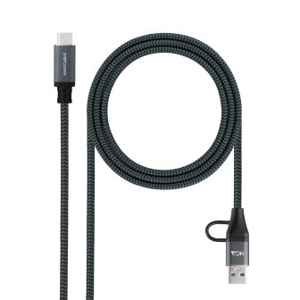 Nanocable USB 3.2 Gen2x2 20Gbps 5A/100W Cable, USB-C+USB-A/M to…