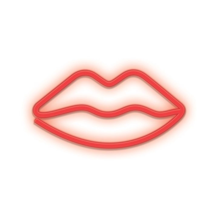 Forever neon LED lips red lamp (RTV100207)
