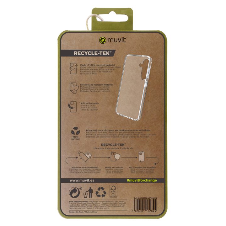 Muvit Recycletek Clear Case for Samsung Galaxy S24 Plus (MCCRS0506)