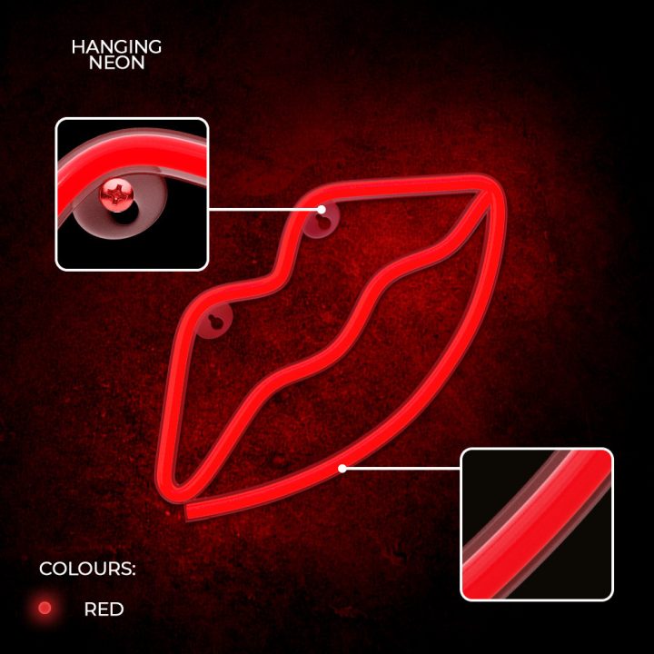 Forever neon LED lips red lamp (RTV100207)
