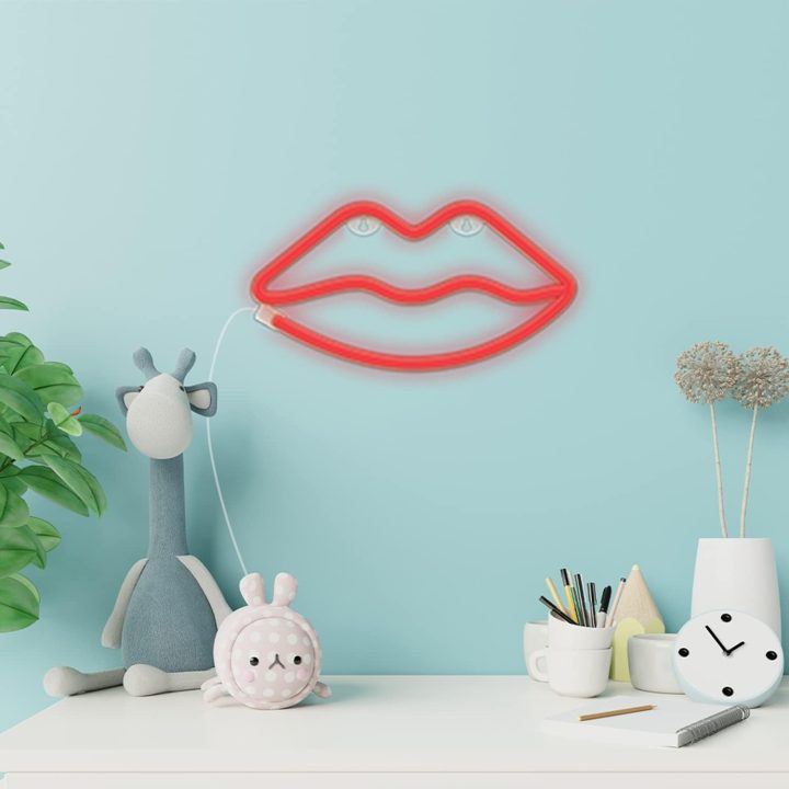 Lâmpada Forever neon LED lips red (RTV100207)