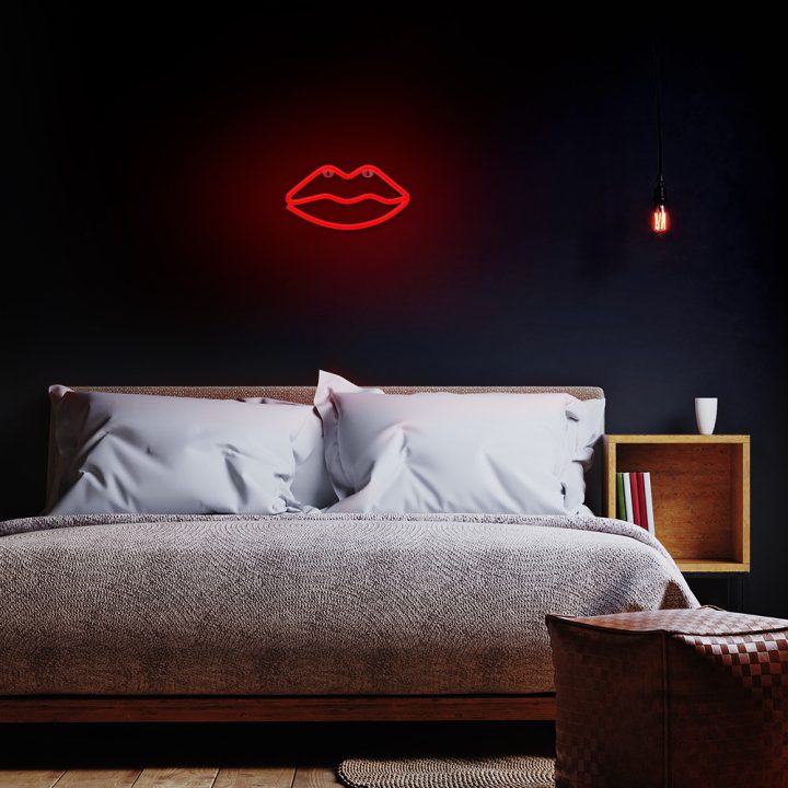 Lâmpada Forever neon LED lips red (RTV100207)