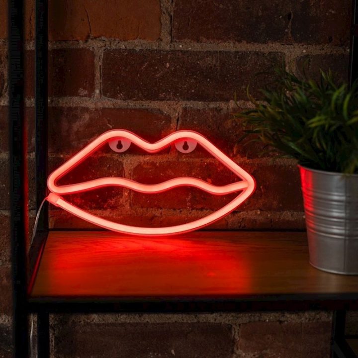 Lâmpada Forever neon LED lips red (RTV100207)