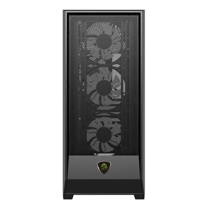Keep Out XC-501 Mesh ATX ARGB Gaming PC Case Tempered Glass Black