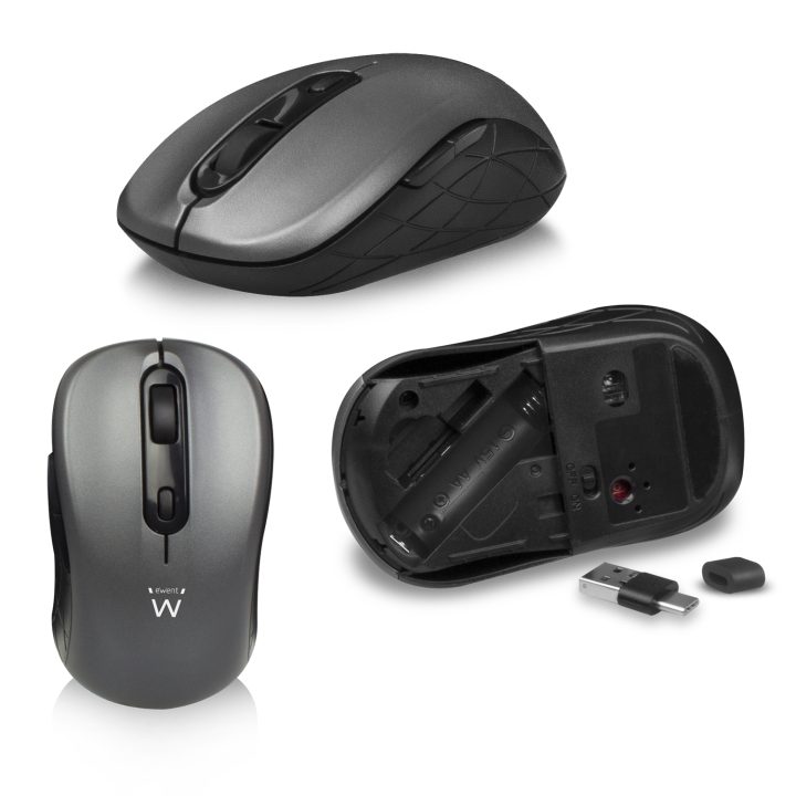 Ewent EW3272 teclado Ratón incluido Universal RF inalámbrico QWERTY…
