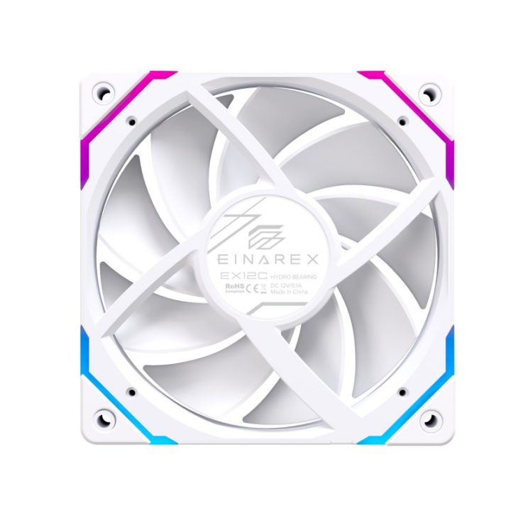 Ventilador de caixa Einarex EX12C ARGB 120mm branco (EXFN-12CS1-W)