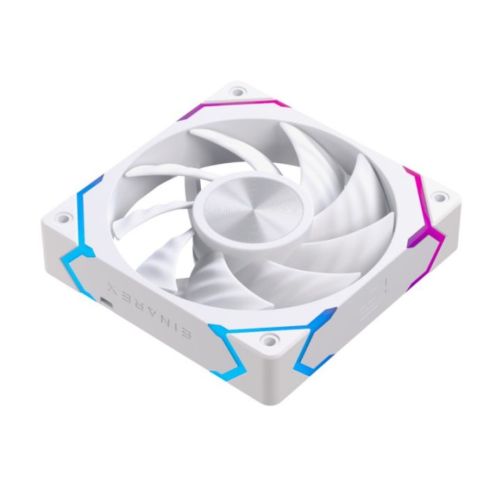 Ventilador de caixa Einarex EX12C ARGB 120mm branco (EXFN-12CS1-W)