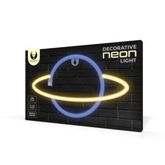 Lâmpada Forever neon LED saturn yellow blue (RTV100228)