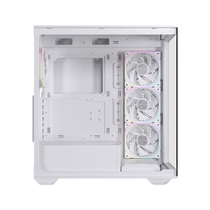 Einarex S700 RGB ATX Gaming PC Case Tempered Glass White…