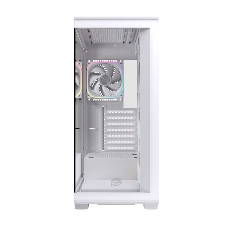 Gabinete PC gaming Einarex S700 RGB ATX vidro temperado branco…