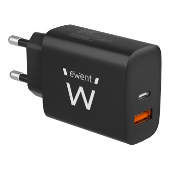 Ewent EW1319 cargador de dispositivo móvil Universal Negro Corriente…
