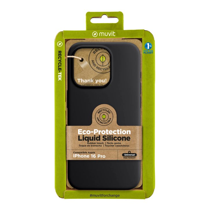 Capa Muvit recycletek liquid silicone para Apple iPhone 16 Pro Max…