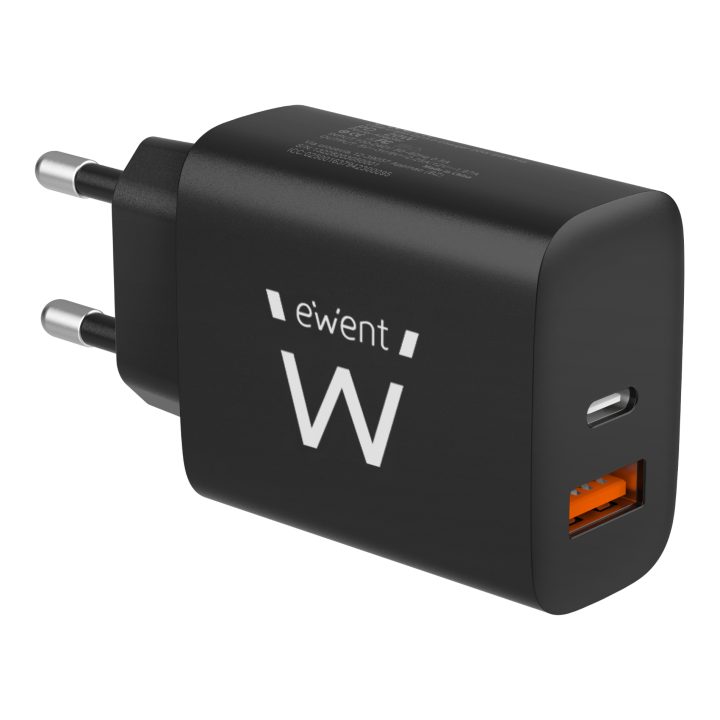 Ewent EW1319 cargador de dispositivo móvil Universal Negro Corriente…