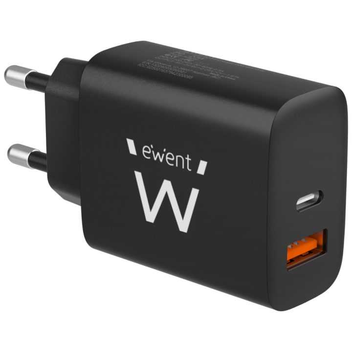 Ewent EW1319 cargador de dispositivo móvil Universal Negro Corriente…