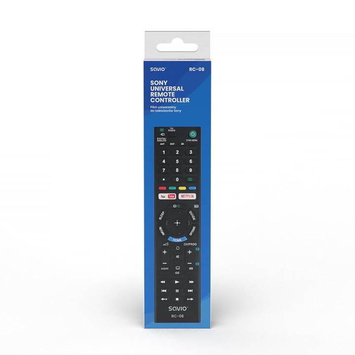 Comando de TV Savio RC-08 compatível com Sony Smart TV…