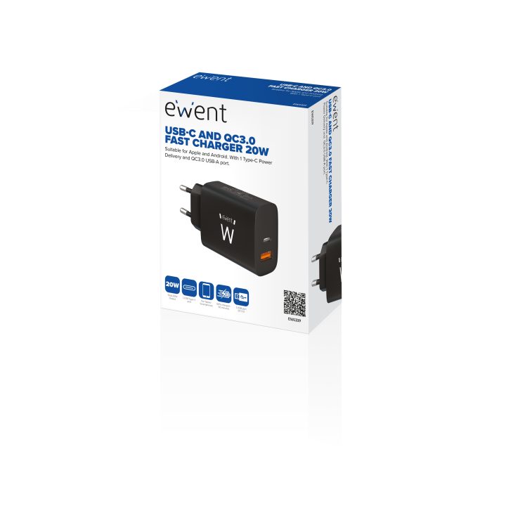 Ewent EW1319 carregador de dispositivo móvel Universal Preto Corrente…