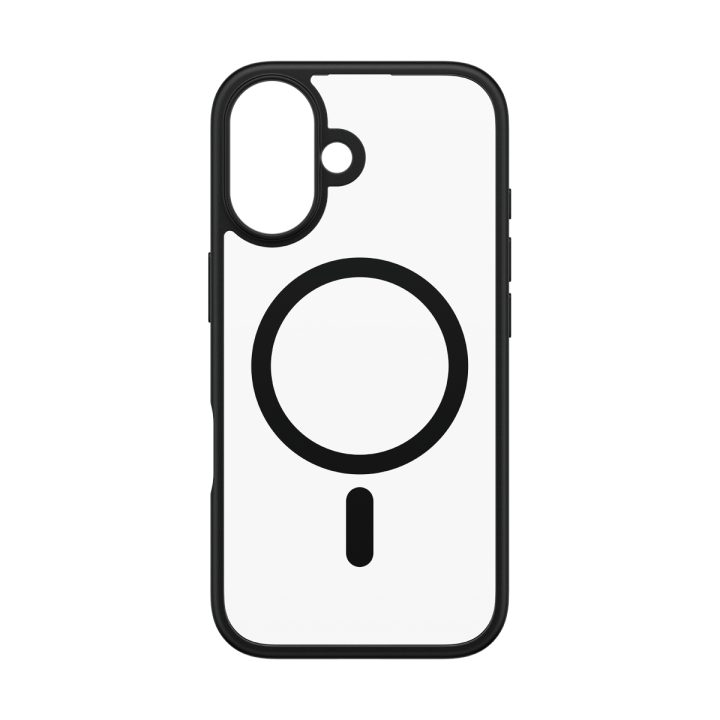 PanzerGlass ® HardCase Transparent w. Black MagSafe & Frame iPhone 16…