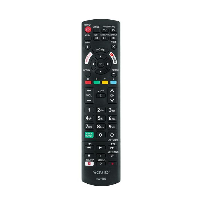 Comando de TV Savio RC-06 compatível com Smart TV Panasonic…