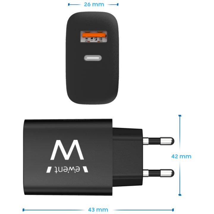 Ewent EW1319 carregador de dispositivo móvel Universal Preto Corrente…