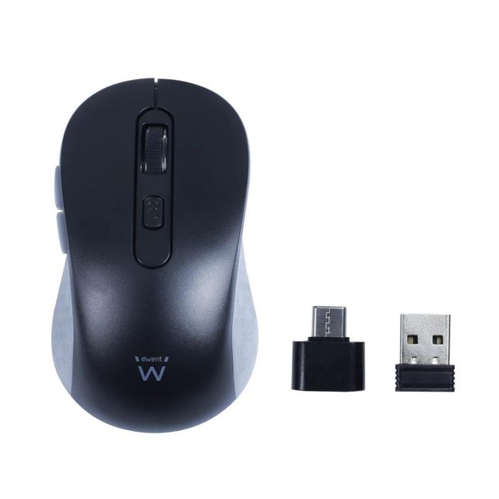 Rato sem fios Ewent USB-A de 2,4 GHz com botões silenciosos e…