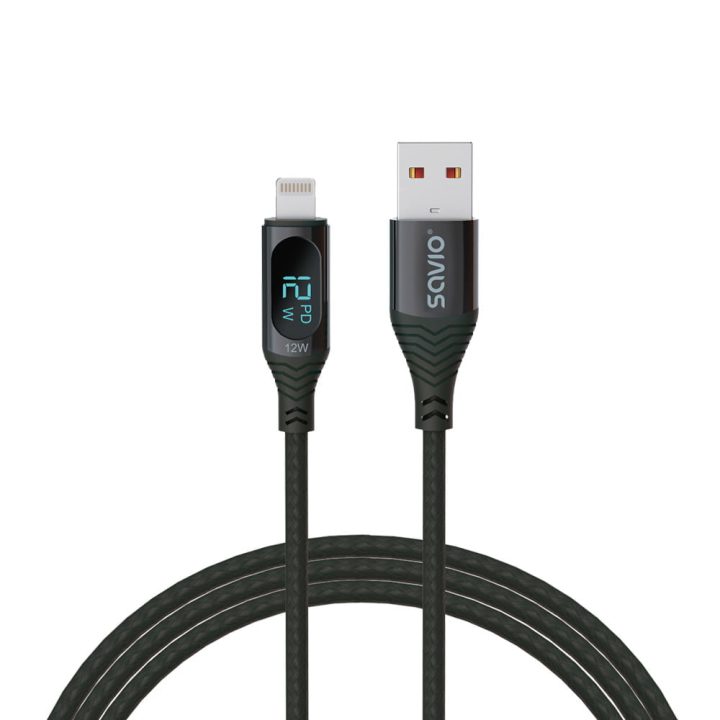 Savio CL-173 Black USB-C to USB-A Cable 1 m