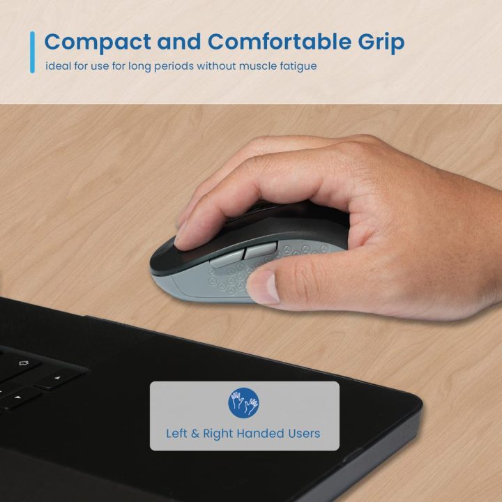 Ewent 2.4 GHz Wireless USB-A Mouse with Silent Buttons and Type-C…