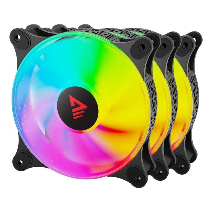 Savio Blast ARGB 120x120 Fan Pack, 3 Units (SAVBLAST FAN SET)