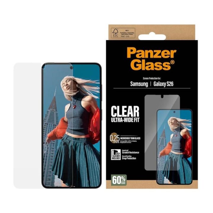 PanzerGlass ® Protetor de Ecrã Samsung Galaxy S26 | Ultra-Wide Fit c…