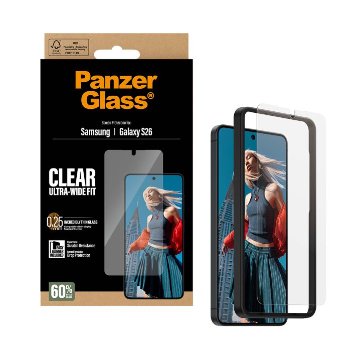PanzerGlass ® Protetor de Ecrã Samsung Galaxy S26 | Ultra-Wide Fit c…