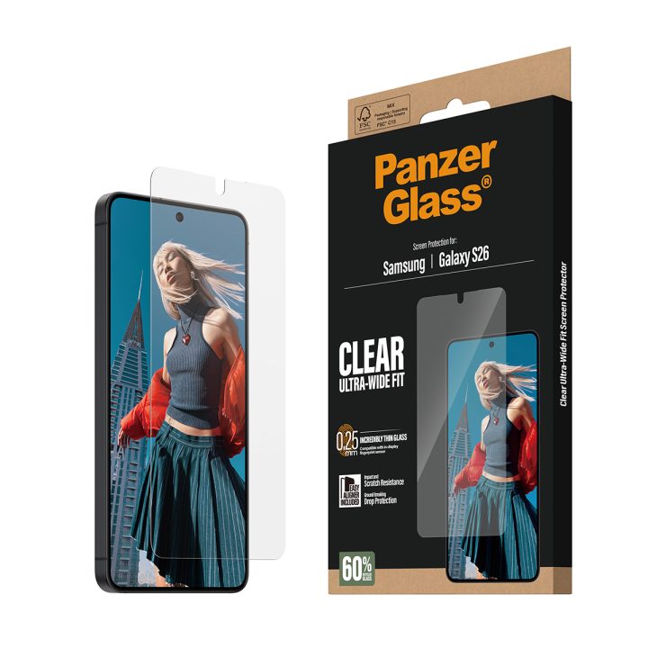 PanzerGlass ® Screen Protector Samsung Galaxy S26 | Ultra-Wide Fit w…