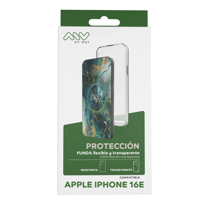 Capa Myway para Apple iPhone 16E transparente (MWCRS0443)