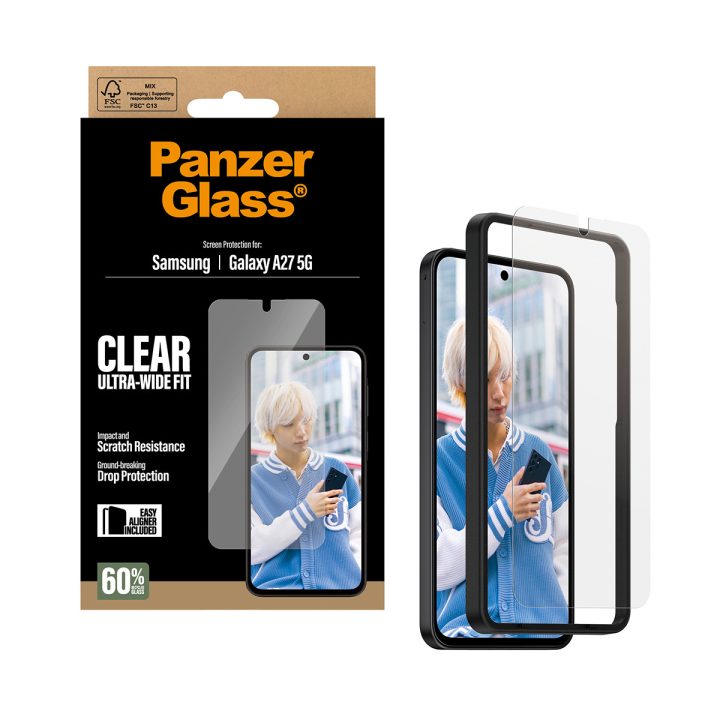PanzerGlass ® Protetor de Ecrã Samsung Galaxy A27 5G | Ultra-Wide Fit…