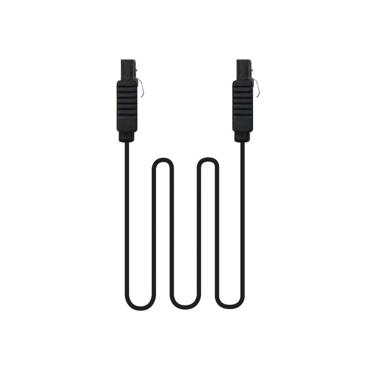 Nanocable CABLE SATA III DADOS 6G COM ANCLAGEM, PRETO, 0,5 M