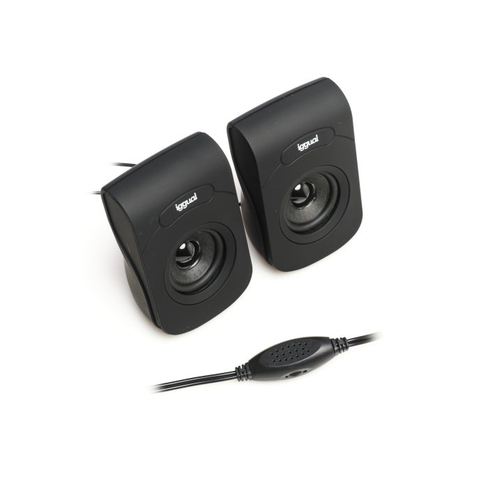 iggual Colunas 2.0 6W mini-jack + USB