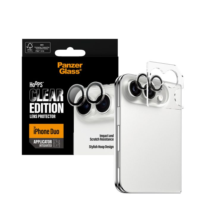 PanzerGlass ® Hoops® Camera Lens Protector Clear iPhone Duo Screen…