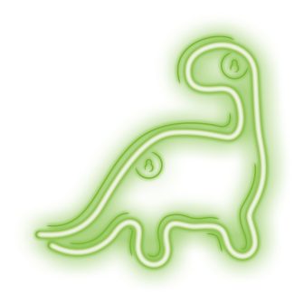 Forever neon LED dinosaur green lamp (RTV100298)