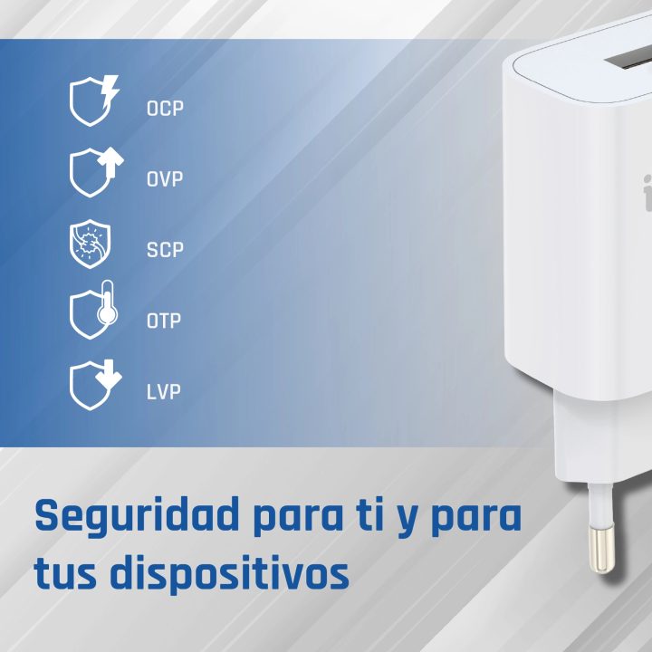 iggual 1xUSB Fast Charger QC3.0 18W