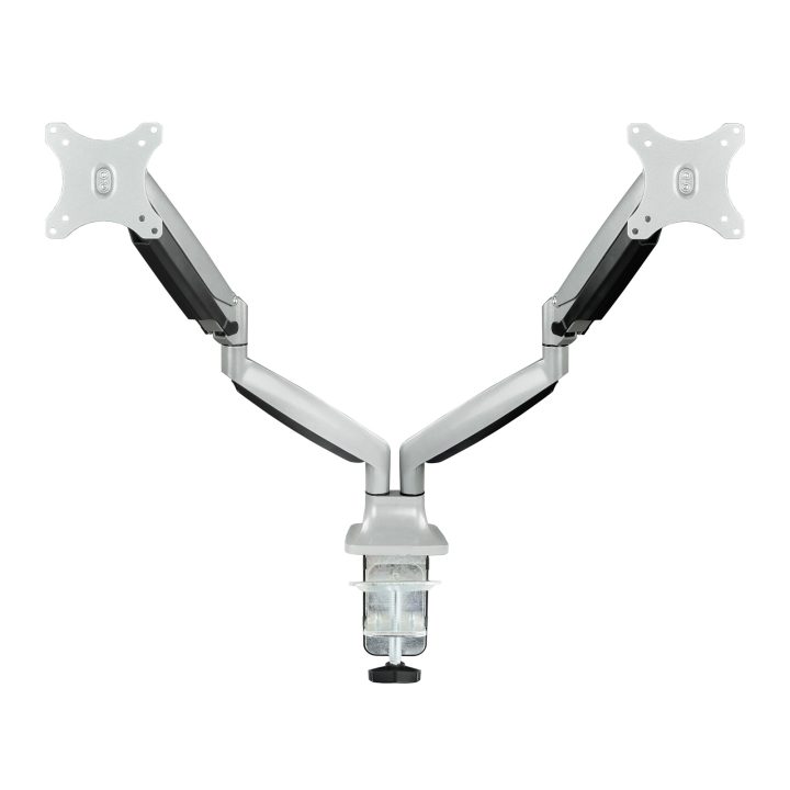 TooQ Suporte de Mesa Rotativo e Inclinável para 2 Ecrãs (Monitor / TV…