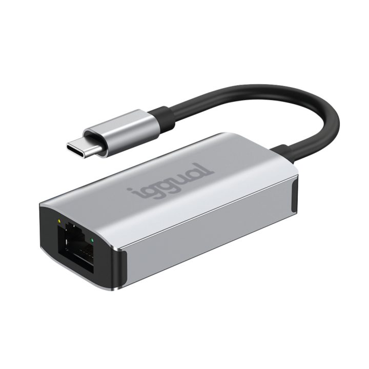iggual USB-C to RJ45 Gigabit 1000Mbps Adapter