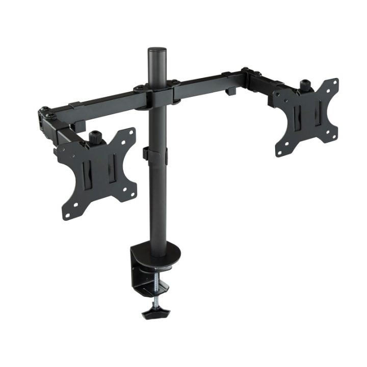 TooQ Suporte de Mesa Rotativo e Inclinável para 2 Ecrãs (Monitor / TV…