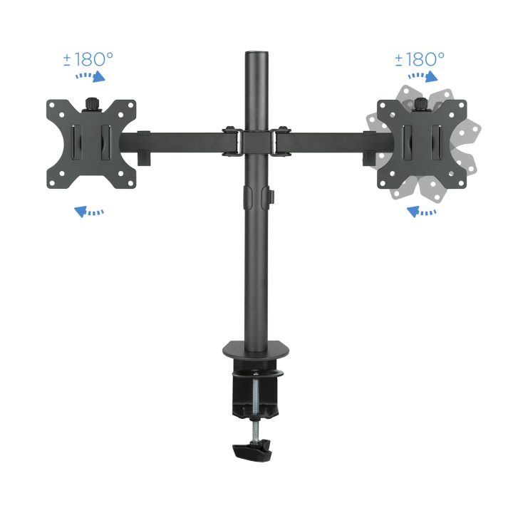 TooQ Rotating and Tilting Dual Monitor Desk Mount (Monitor / Plasma…