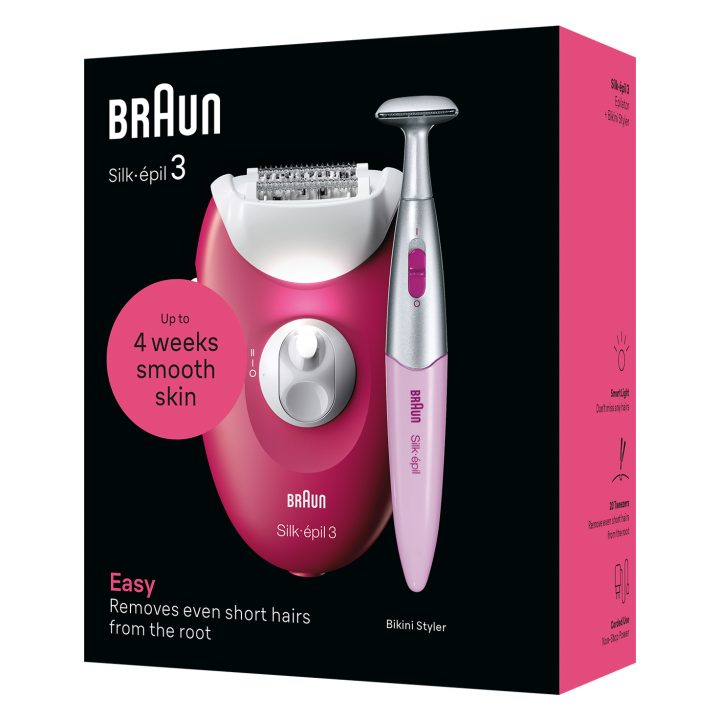 Braun Silk-épil 3 3-202 20 pinças Fruta do Bosque