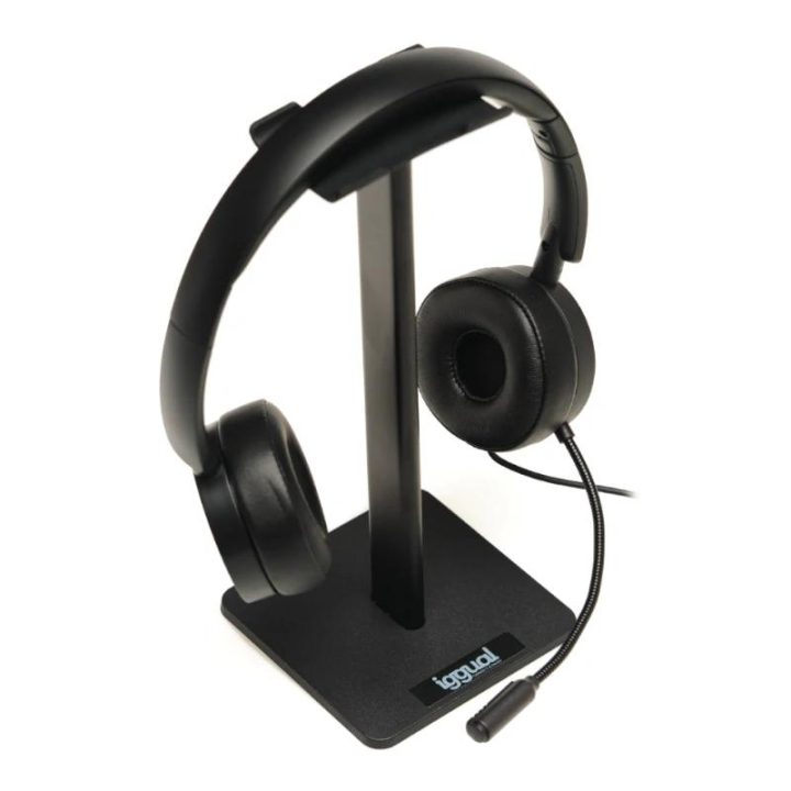 iggual SA22 Black Headphone Stand