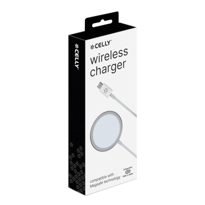 Celly MAGCHARGEPRO White USB Wireless Smartphone Charger Indoor